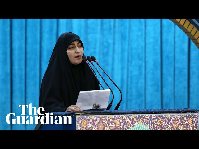 Qassem Suleimani's daughter warns US of 'dark days' ahead Speech 2020 Farsi Sub English