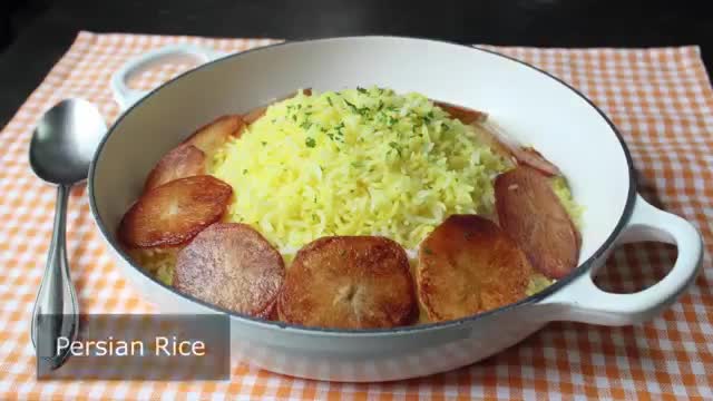Persian Rice - How to Make Steamed Rice |  English