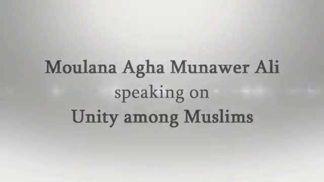 [CLIP] Unity among Muslims - Moulana Agha Munawer Ali - Urdu