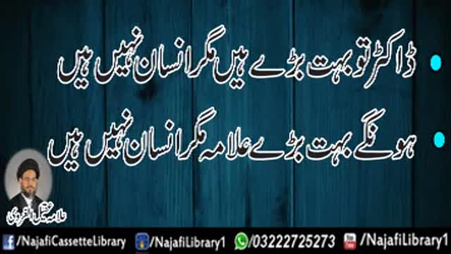 Insaan Nahi Honge - H.I Syed Aqeel Ul Gharavi - Urdu