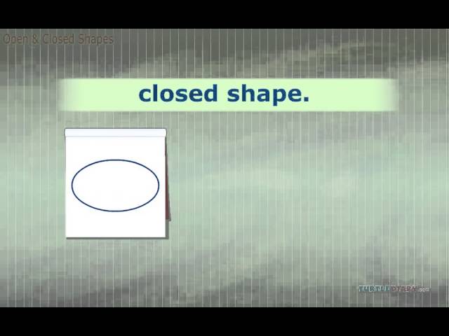 Open and Closed Shapes *What\'s the Difference? | Math for Kids | English
