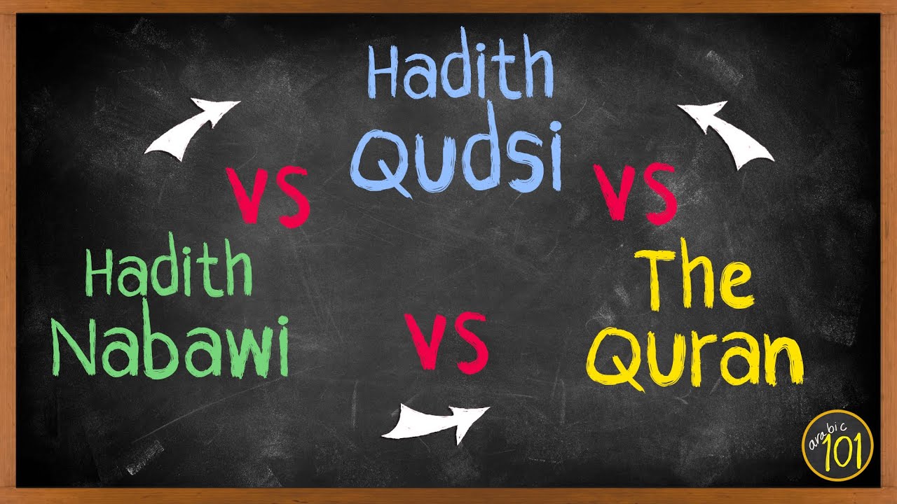 What's the difference? Hadith Nabawi vs Hadith Qudsi vs The Quran | English Arabic
