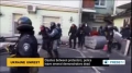 [18 Feb 2014] At least 5 protesters are killed, and 150 others injured in clashes with police in Kiev - English 