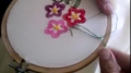 Basic Embroidery: Button Hole stitch, making flowers - Urdu