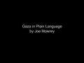 Gaza in Plain Language - Joe Mowrey - English
