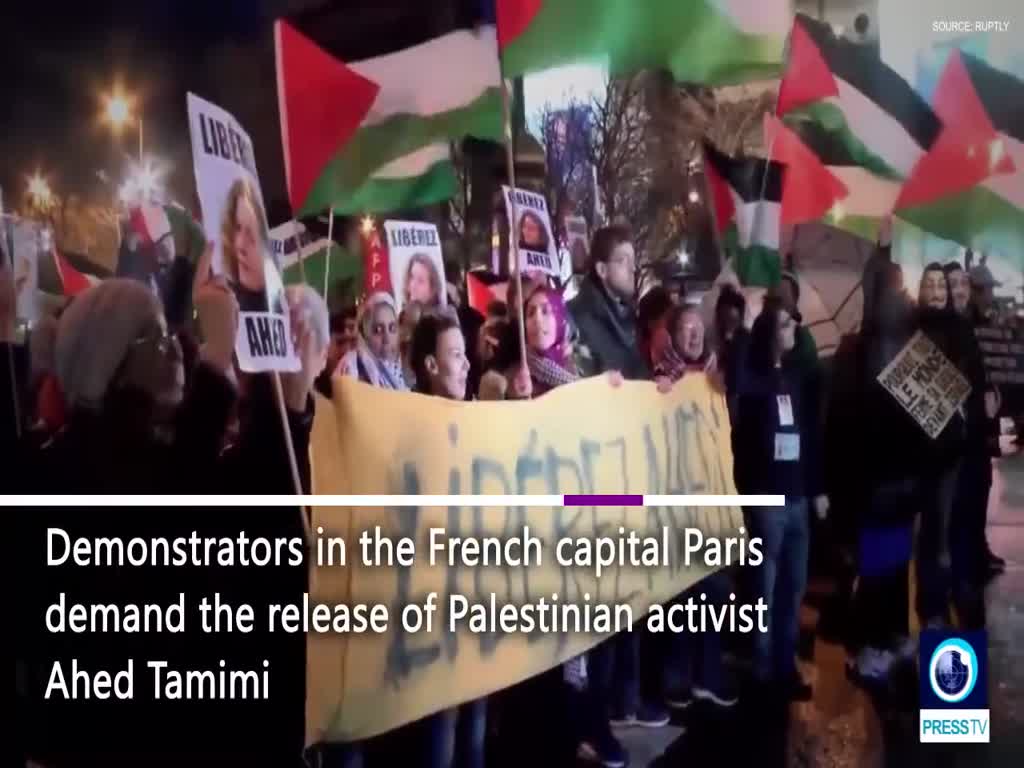 [06 January 2018] French protesters demand release of Palestinian activist - English