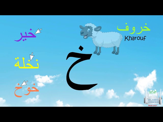 Arabic Alphabet Series - The Letter Kha - Lesson 7
