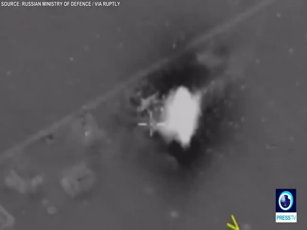 [04 February 2018] Video_ Russian missiles strike area of Su-25 downing, killing 30 militants - English