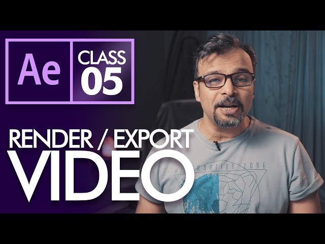 How to Render / Export Video in After Effects Class 5 - Urdu / Hindi