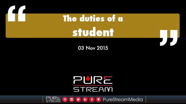 The duties of a Student by the Leader - Farsi sub English