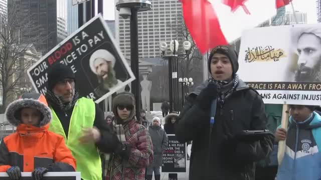 Poetry by Sister Zehra at Toronto Protest to Condemn Sheikh Nimr Execution by Saudi Regime -English