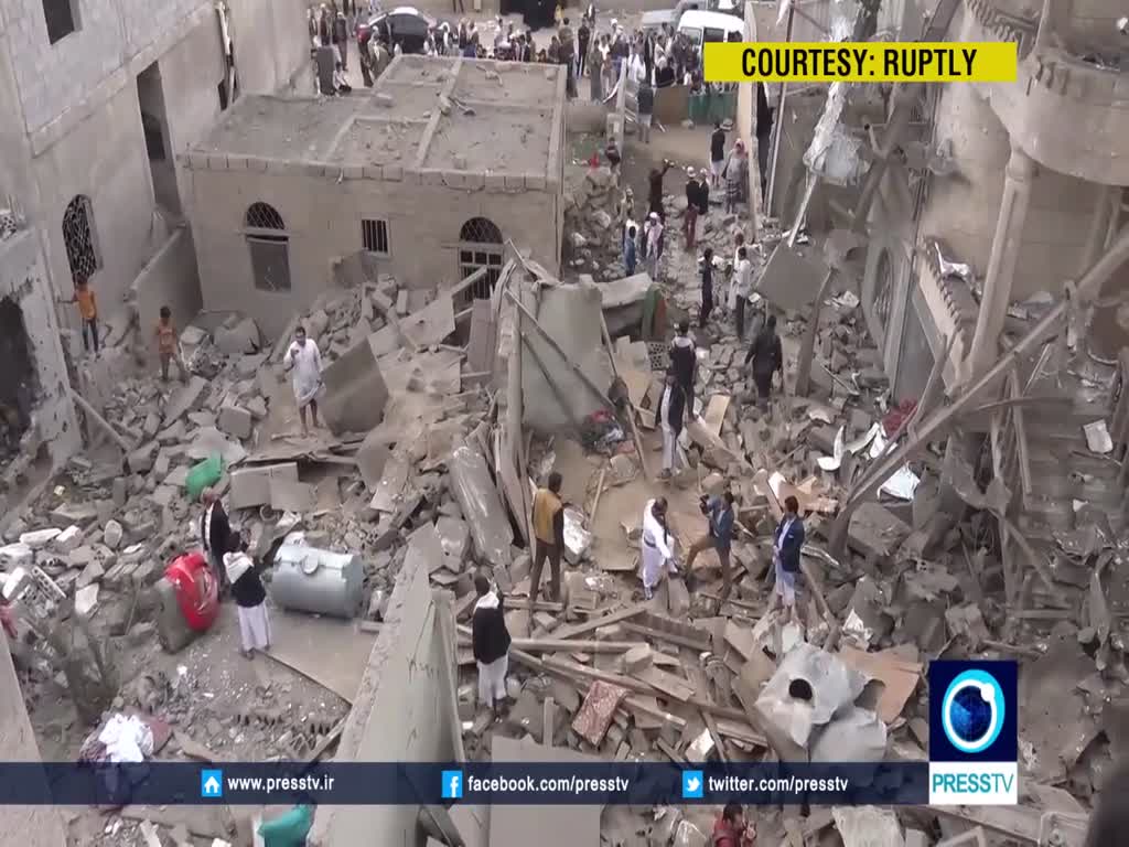 [10 June 2017] Sanaa district devastated in Saudi-led coalition air strike - English