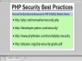 PHP MySQL Security - 4 website Links - Best Practices For Your Website and Server - English