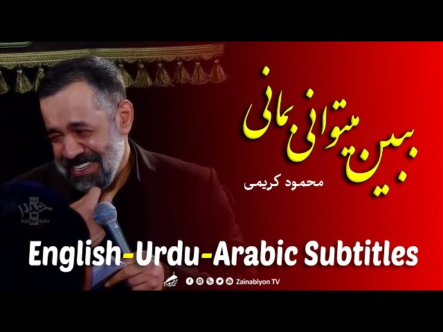 ببین میتوانی بمانی بمان - محمود کریمی | Farsi sub English Urdu Arabic