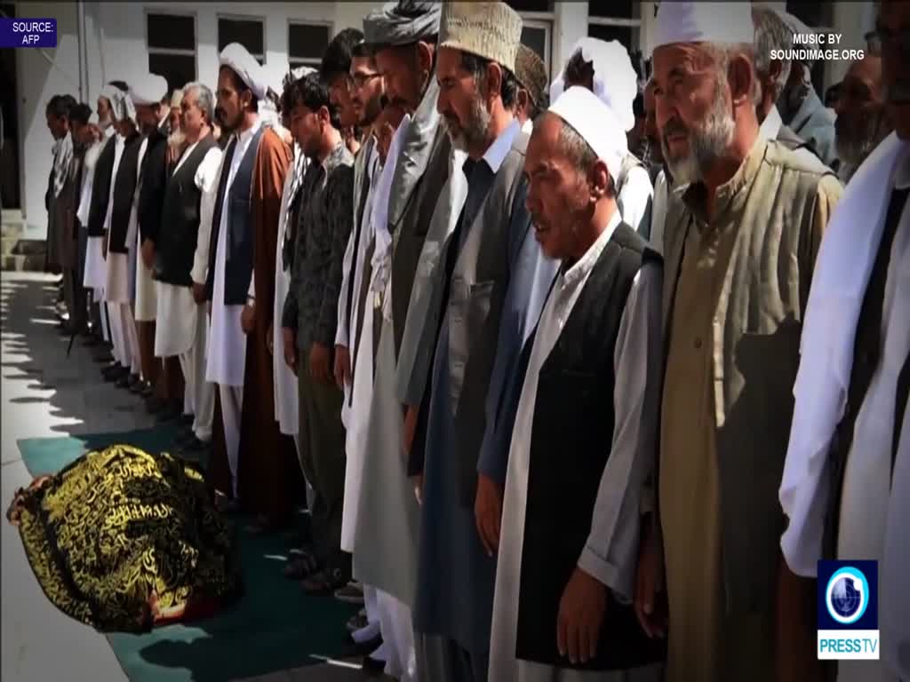 [27 August 2017] Hundreds attend funeral for victims of Kabul mosque attack - English