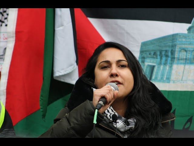 Sarah Ali (SAFE) Speaking at Toronto Hands Off Jerusalem Al-Quds Rally Dec.09 2017 - English