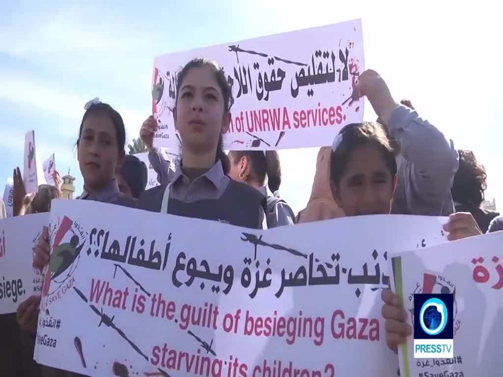 [04 February 2018] Palestinian children protest against Israeli siege of Gaza Strip - English