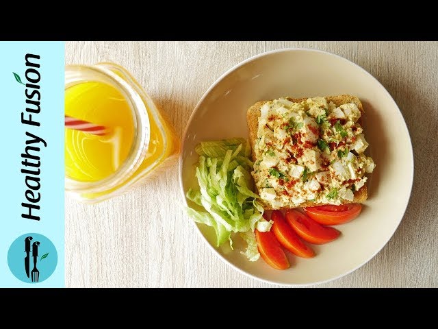 [Quick Recipe] Quick Egg Salad Sandwich - English Urdu