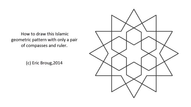 How to draw an Islamic geometric pattern: Ayyubid Star.