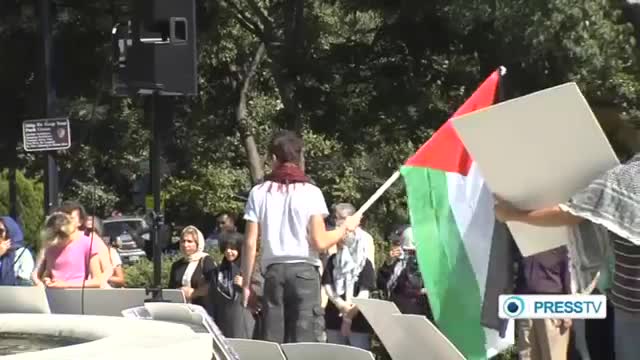 [25 July 2014] Demonstrators in Washington voice their support for Gaza - English