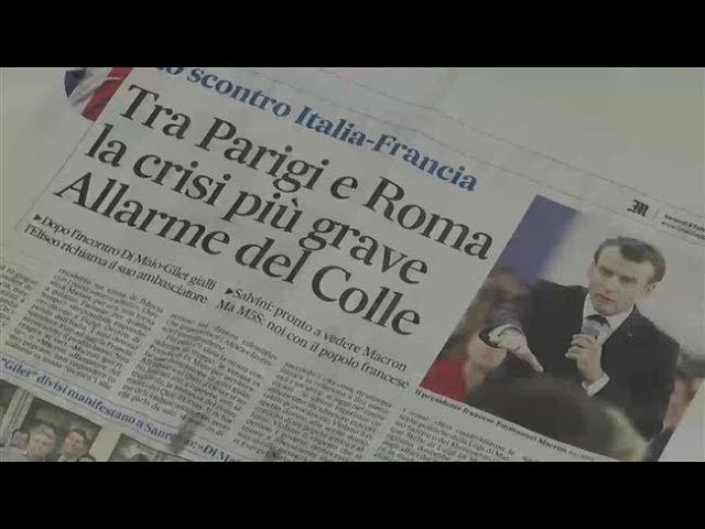 [09 Feb 2019] Tension between Italy, France escalates - English