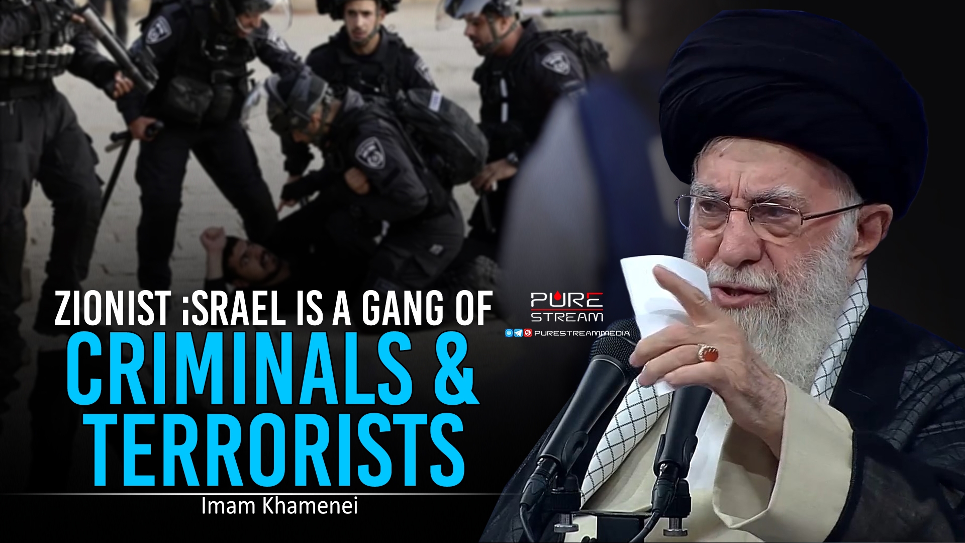 Zionist israel Is A Gang Of Criminals & Terrorists | Imam Khamenei | Farsi Sub English