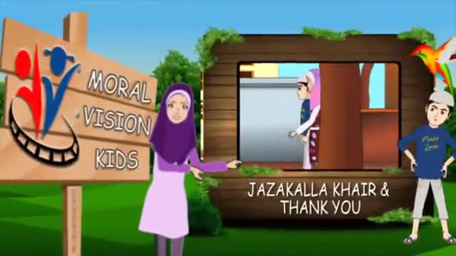 Abdul Bari Muslims Islamic Cartoon for children - Thanking other with Jazak Allah Khair - Urdu