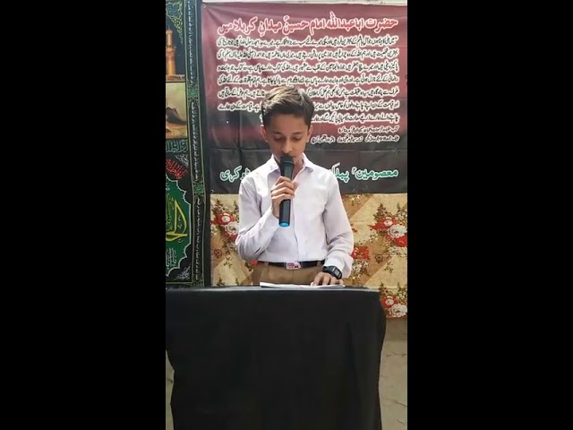 [Hussain Day 1440 Hijra ] Saying of Prophet Muhammad Talha - Sindhi
