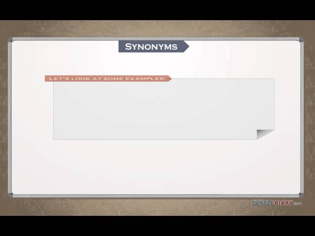 What are Synonyms? | Grammar for Kids | English