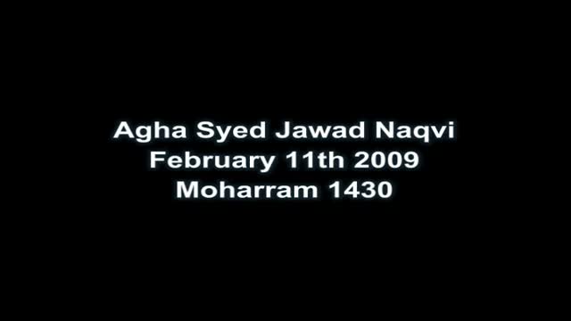 [Short Clip] The Spirit of Ashura - Presentation - Agha Syed Jawad Naqvi - Urdu Sub English