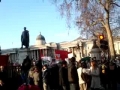Protest in Trafalgar Square London against Israel Terror - Dec08 - Gaza massacre - English