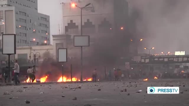 [19 Mar 2014] Egyptian security forces clash with anti-coup protesters - English
