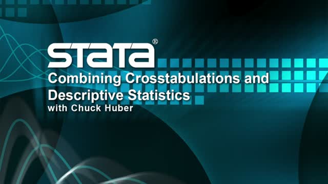 07. Combining Crosstabs and Descriptives in Stata - English