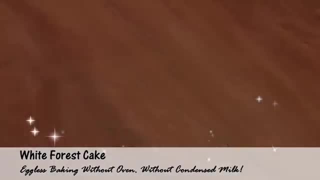 White Forest Cake -  Baking Without Oven - English