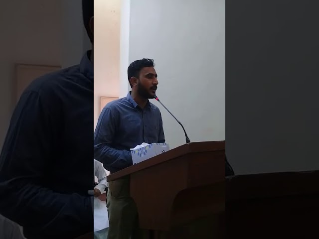 [Hussain Day at Sindh Agriculture University] Address by Qamar Abass Ghaderi-Urdu