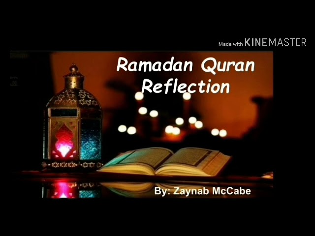 Ramadan Quran Reflection 1 - English 