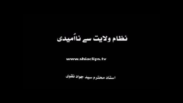 [Clip] نظام ولایت سے ناامیدی کیوں | آغا جواد نقوی - Urdu