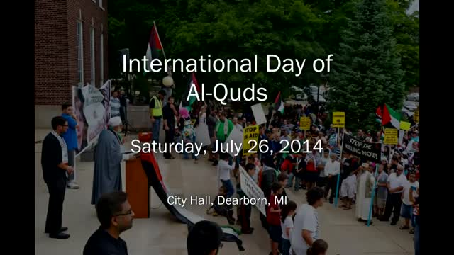 {07} [Al-Quds 2014] [AQC] Dearborn, MI | Speech : Maulana Ali Zaidi | English