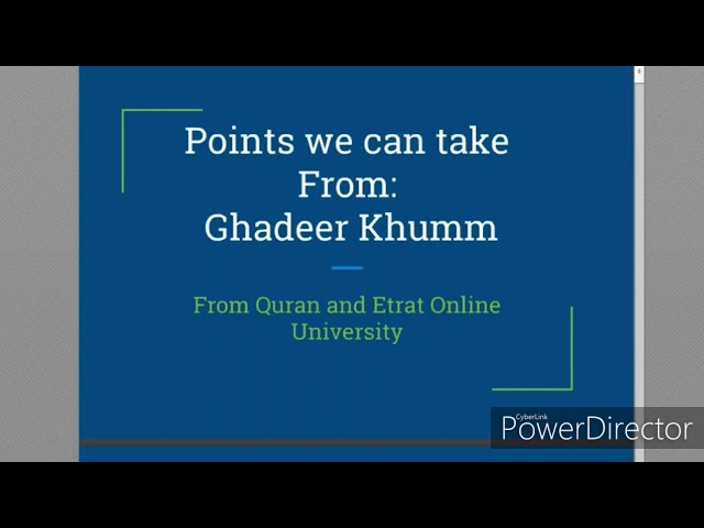 Points we can Take From Ghadeer Khumm-english