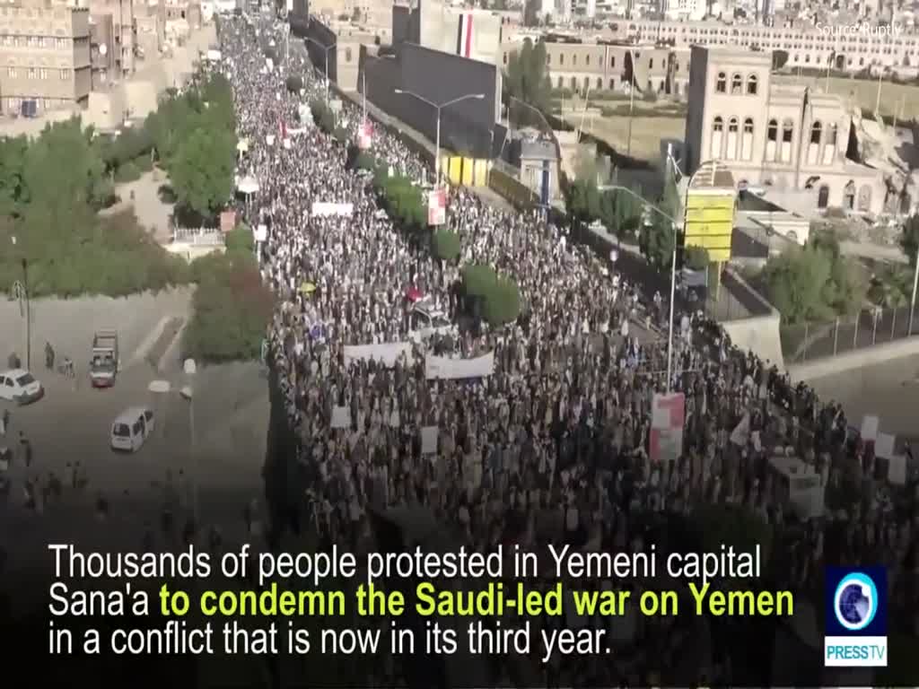 [16 October 2017] Protest in Sana\'a condemns Saudi war on Yemen - English
