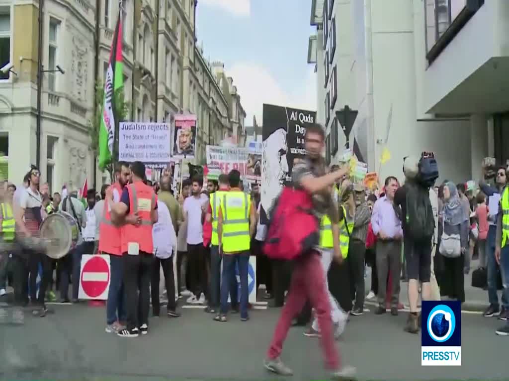 [19 June 2017] Thousands join al-Quds march in London to denounce Israeli oppression - English