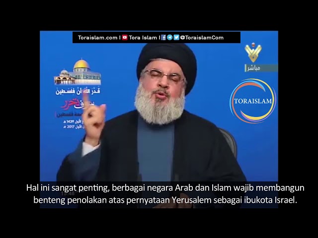 [Clip] Takdir Allah Palestina akan Merdeka (bag.2) | Sayyid Hasan Nasrallah - Arabic sub Malay