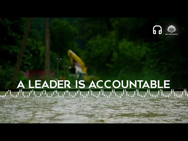 A leader is accountable | English