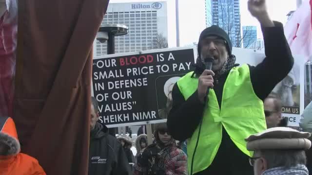 Speech by zafar bangash at Toronto Protest to Condemn Sheikh Nimr Execution by Saudi Regime -English