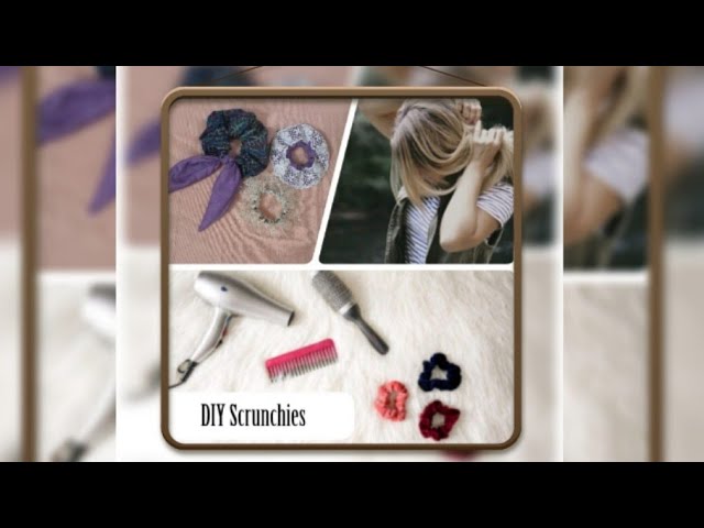 DIY SCRUNCHIES:How to make scrunchies from fabric scraps All Languages