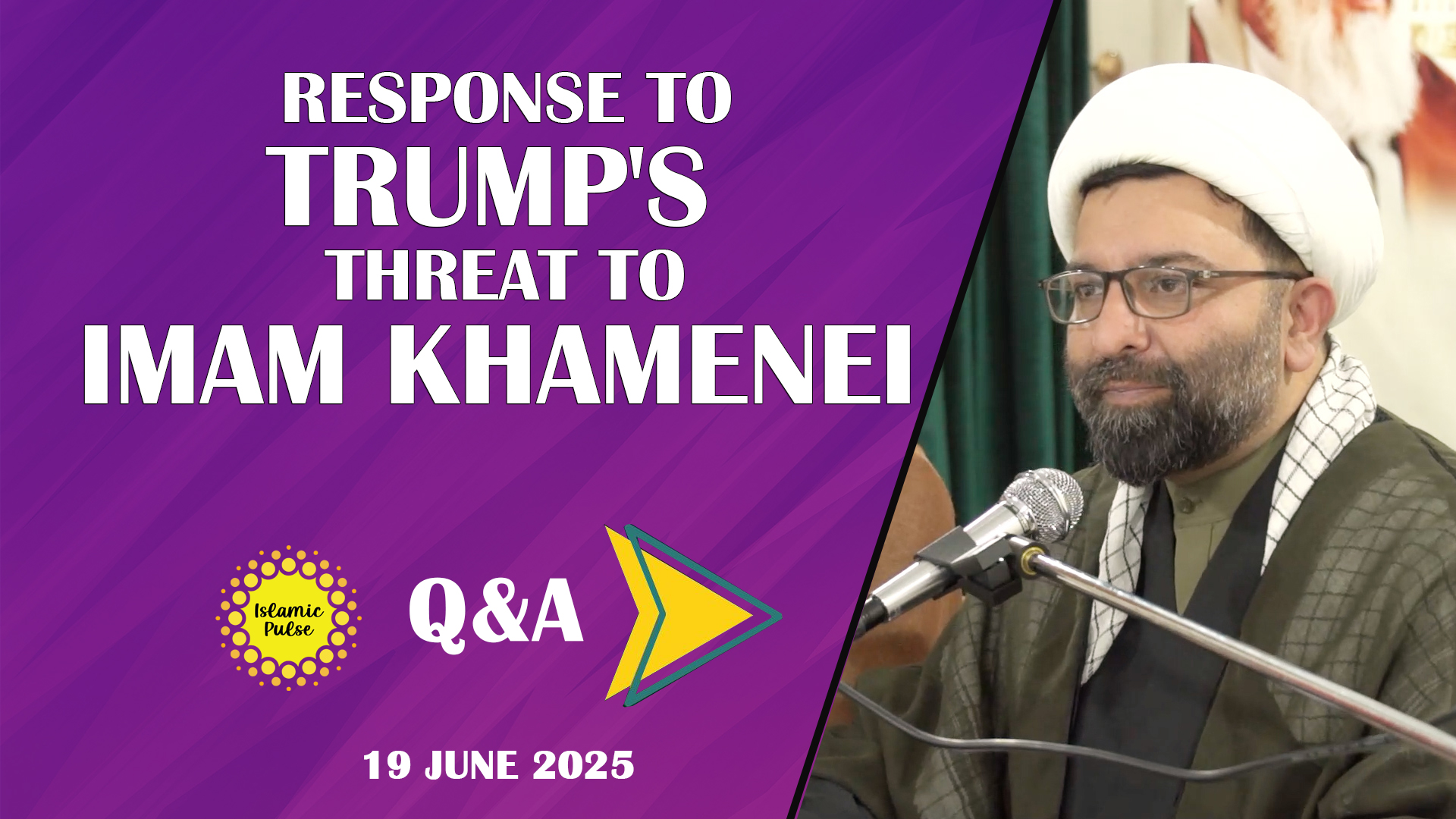 QnA | Response To Trump's Threat To Imam Khamenei | Shaykh Ali Qomi | English