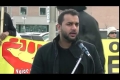 Toronto Protest For Sibte Jafar- Br. Abbas Baqri Reciting Munqabat (Jab Imam Aain Gey) 23Mar2013 - English