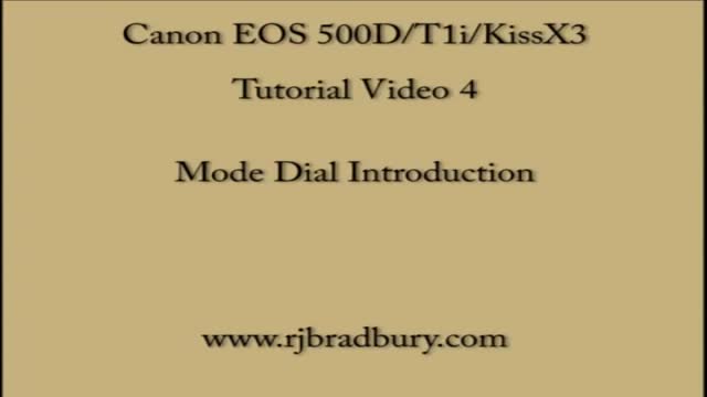 {05} [How To use Canon Camera] Mode Dial Intro - English