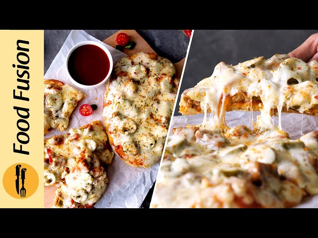 [Quick Recipe] Chicken Jalapeno Naan Pizza without oven - English Urdu