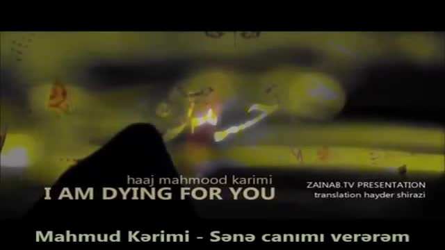 Mahmud Kərimi - Sənə canımı verərəm [I am Dying for You] - Farsi Sub English Sub Azeri